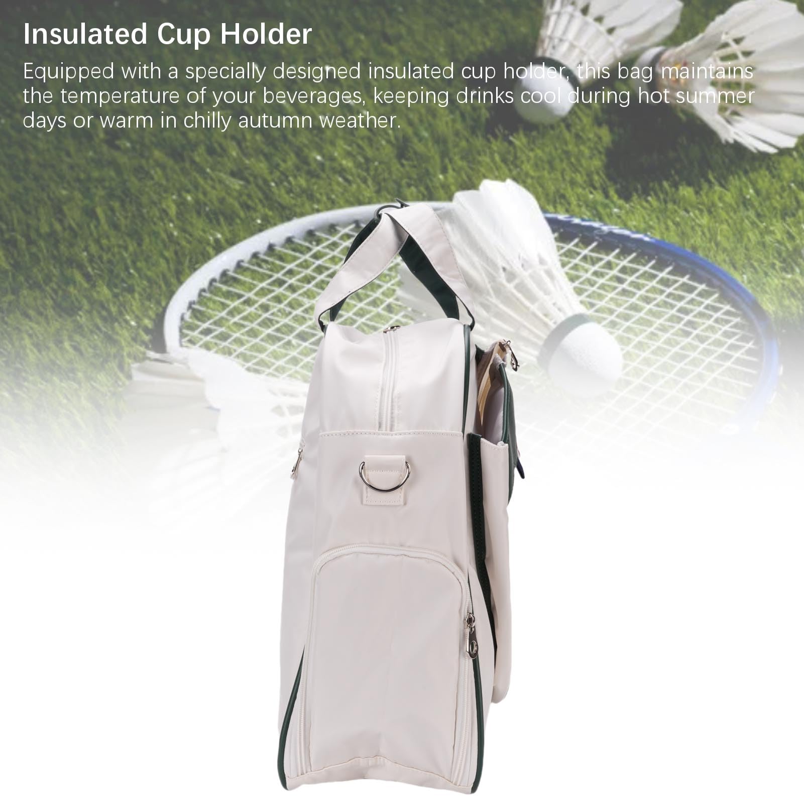 Fockety Tennistasche, wasserdichte Tennisschlägertasche mit Schuhfach, Sicherheitstasche und Schultergurt, Sport-Reisetaschen für Damen, Herren, Sportbegeisterte jeden Alters