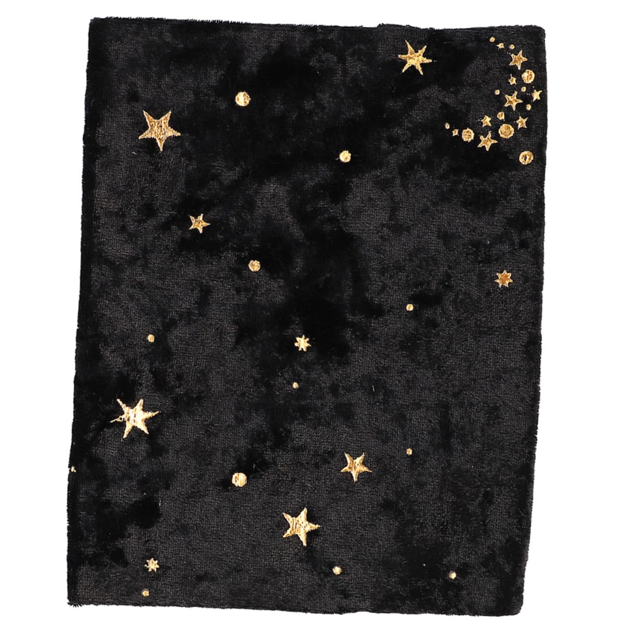 Housoutil 4 Piezas Funda para Libros de Tela con Diseño de Estrellas y Luna Terciopelo Protectora Resistente y Decorativa para Estudiantes y Escolar