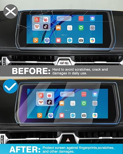 Miniatura 3 de Daeiclru Protector de pantalla compatible con Toyota Supra GR A90 A91 MK5 2019-2022, película protectora de pantalla de navegación, película