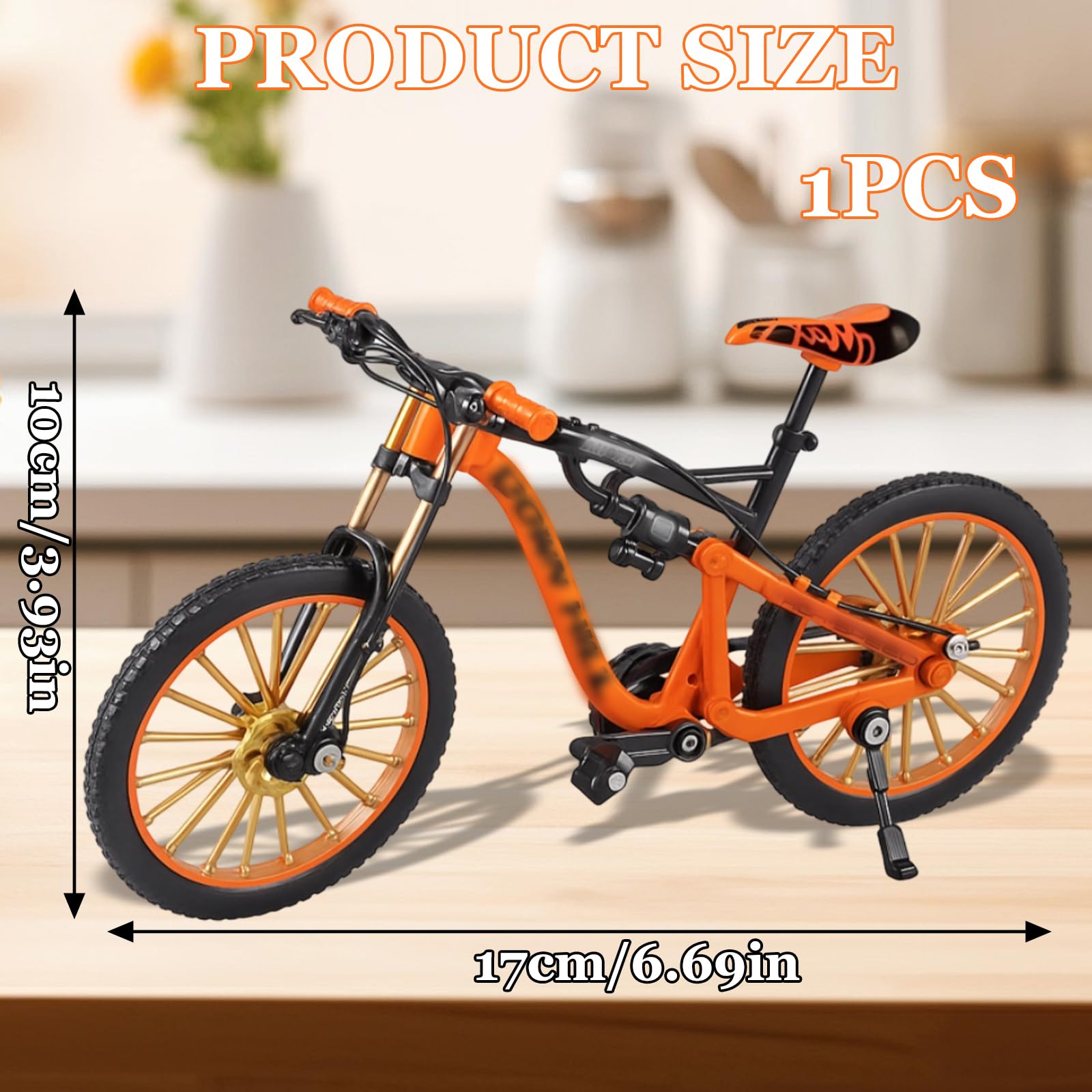 MXHBSTP Finger Mountain Bike, Miniature Bike Toy for Desk Decoration and Finger Play 10 x 17 cm - Image 2