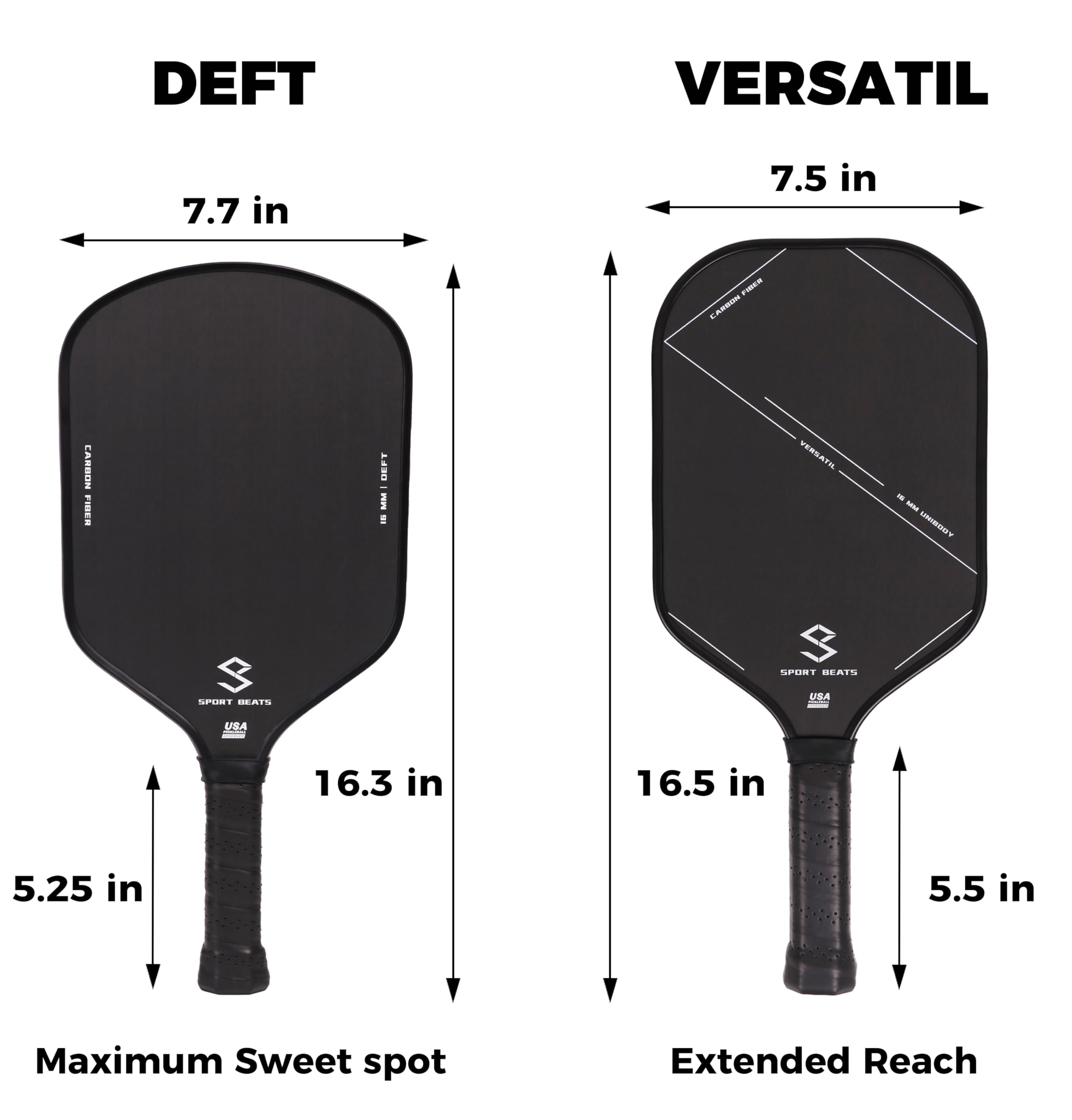 Amazon | ピックルボールパドル T700 未加工カーボンファイバー2個