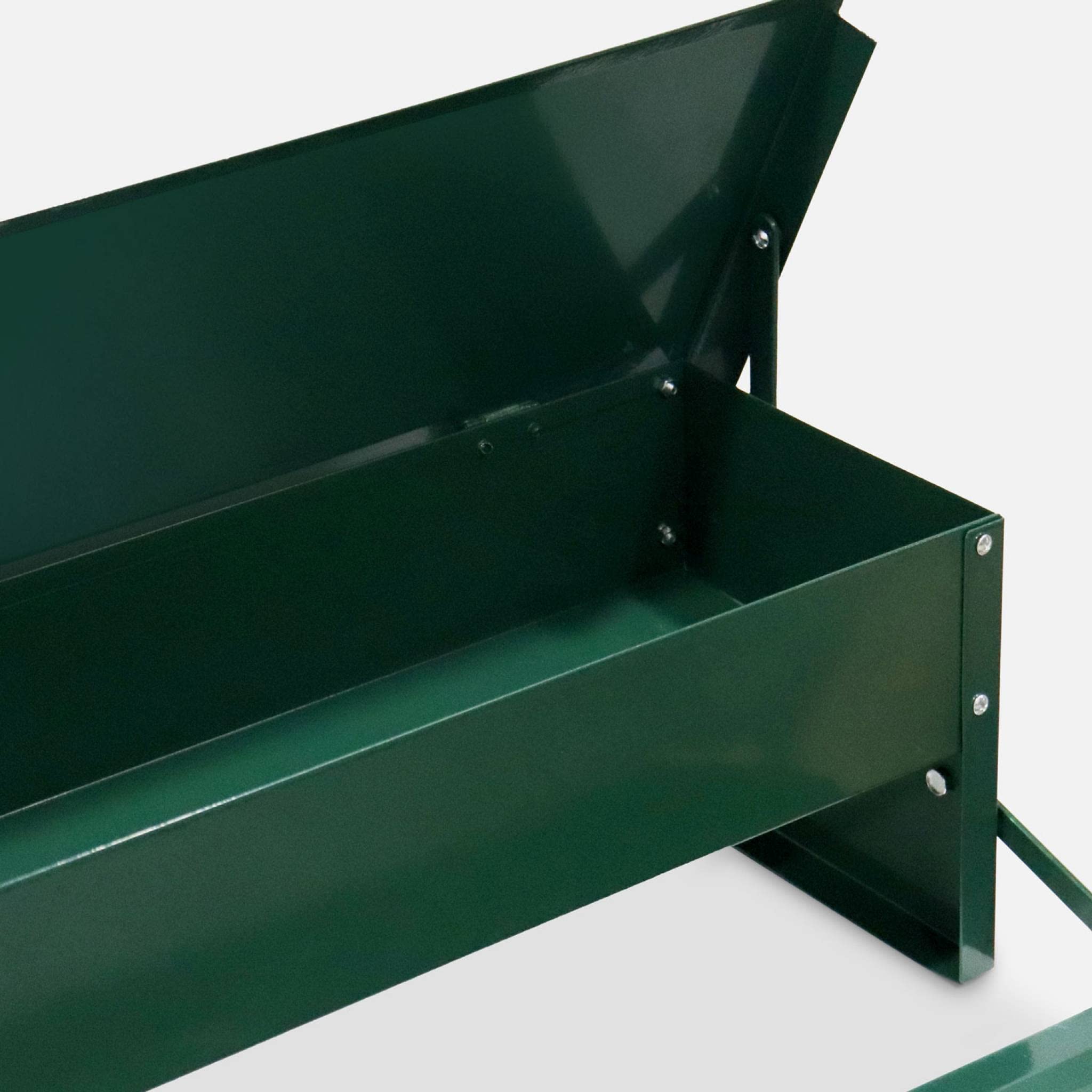 Alimentatore automatico per polli, 5kg, Mangiatoia per polli, Verde, 51x35x18.5 cm