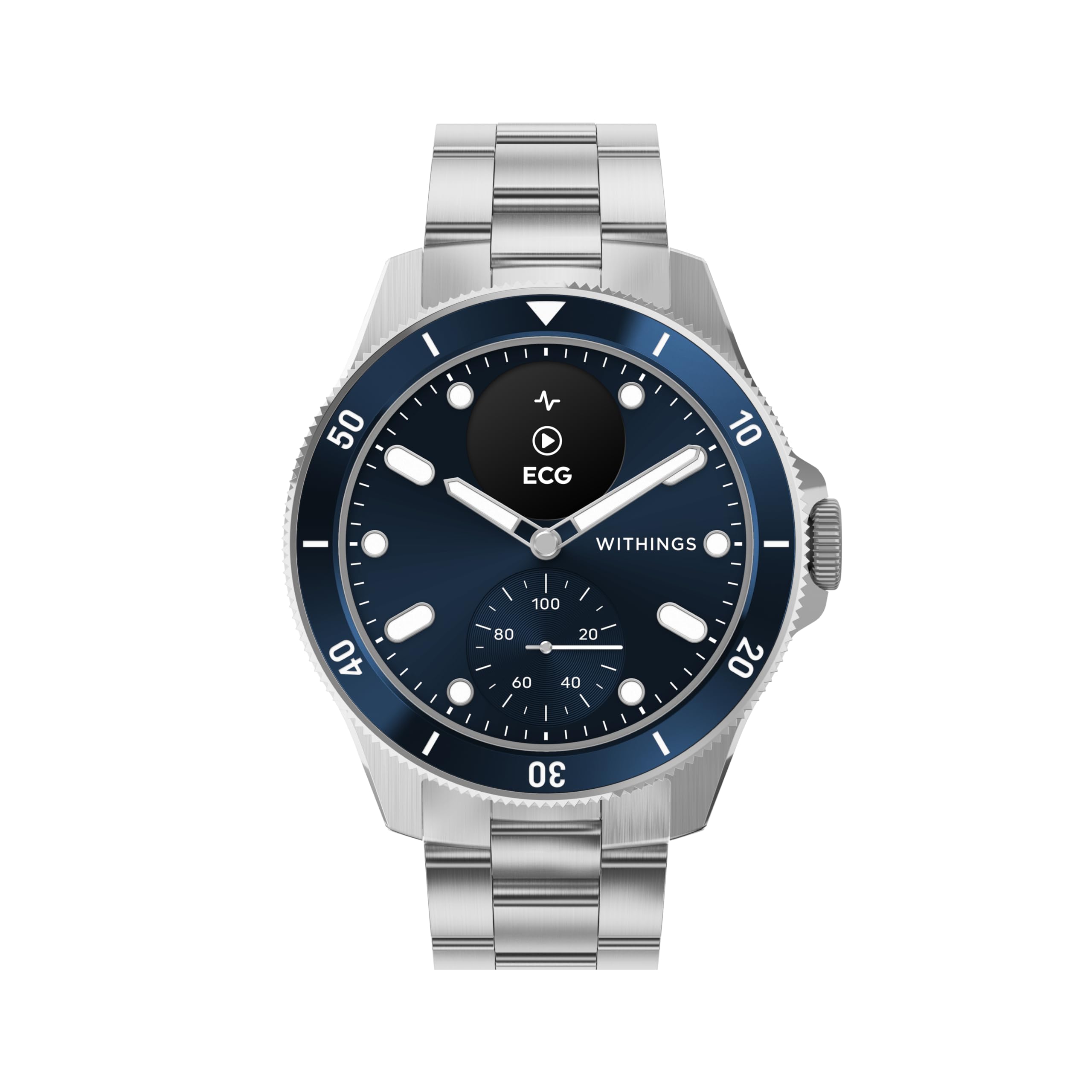 WITHINGS ScanWatch Nova, hybrydowy smartwatch, zdrowie serca, do M&F – EKG, SPO2, monitorowanie temperatury, śledzenie snu, zdrowie dróg oddechowych, śledzenie cyklu, czas pracy baterii 30 dni, iOS i