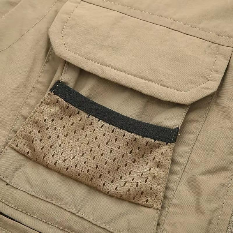 Chaleco casual multibolsillos de hombre para actividades al aire libre 5