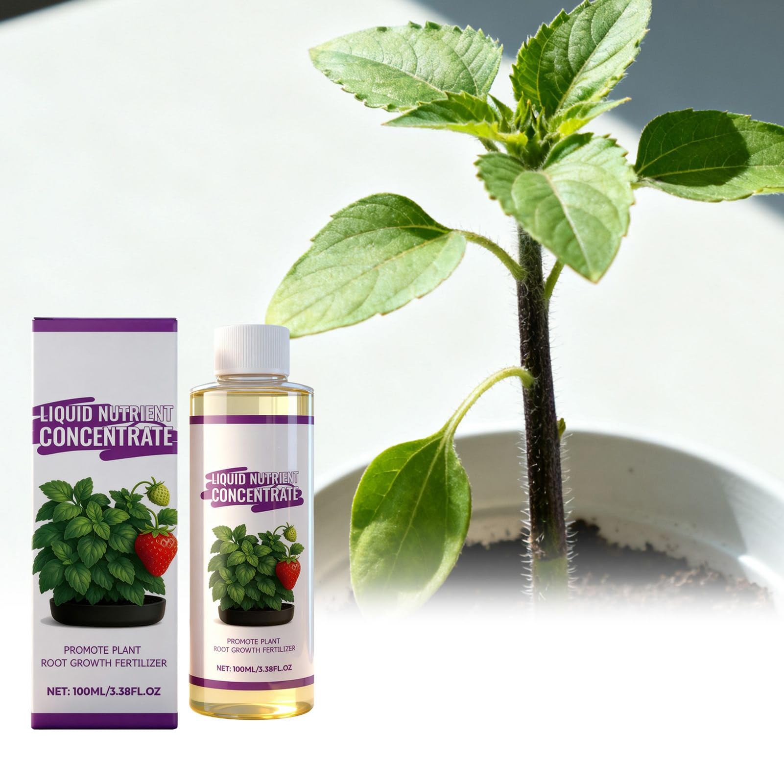 Flüssiger Pflanzendünger 100ml Düngerlösung | Nährlösung Für Die Gartenarbeit für Haus Garten Hof Rasen sowie für Obst und Bäume