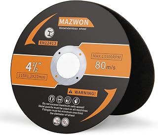 55 Pcs Cut Off Wheel 4 1/2 Inch Ultra Thin Cutting Wheel,4.5"x.046"x7/8" Fast Cutting Discs for Angle Grinder,Metal & Stainless Steel Aggressive Cutting Wheels