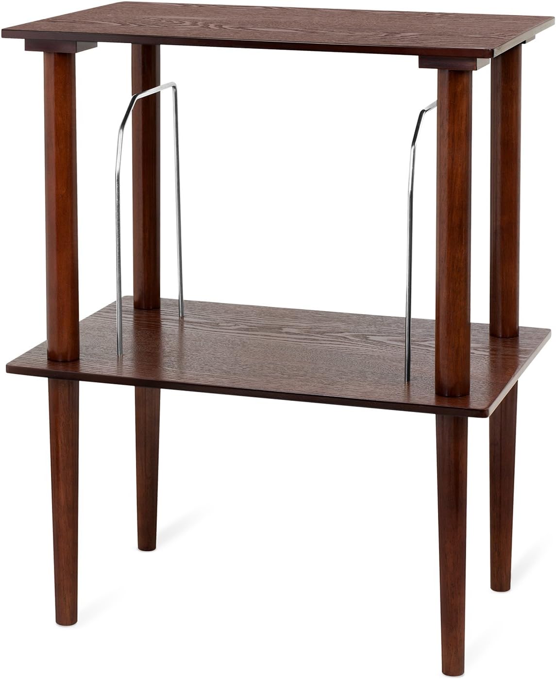 Victrola Wood Stand for Wood Music Centers with Record Holder Shelf, 20.75" D x 27" W x 13.75" H, Espresso