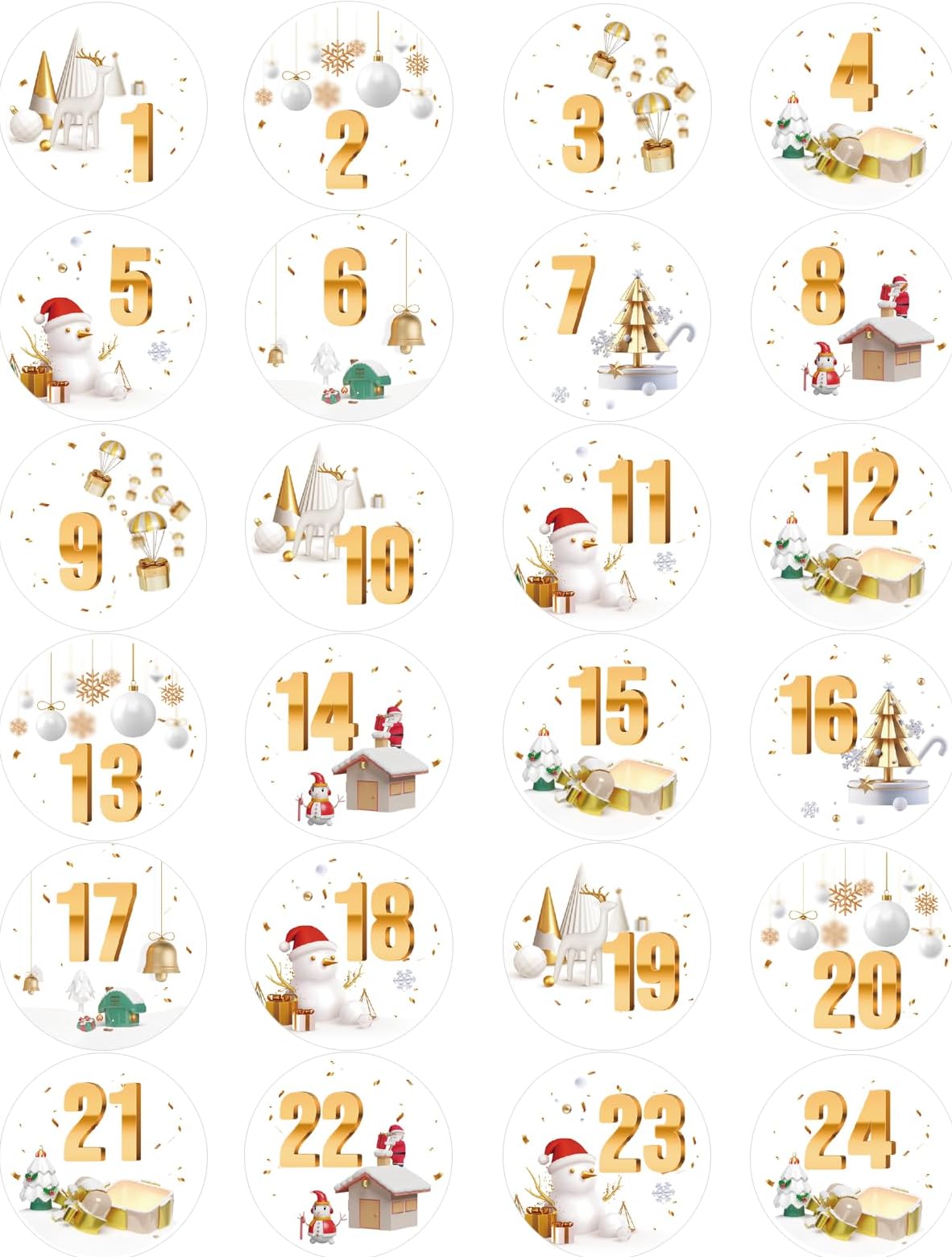 Calendrier De L'Avent Boîte à Musique Bois Paysage Hivernal Style Allemand 35x40x10 Cm