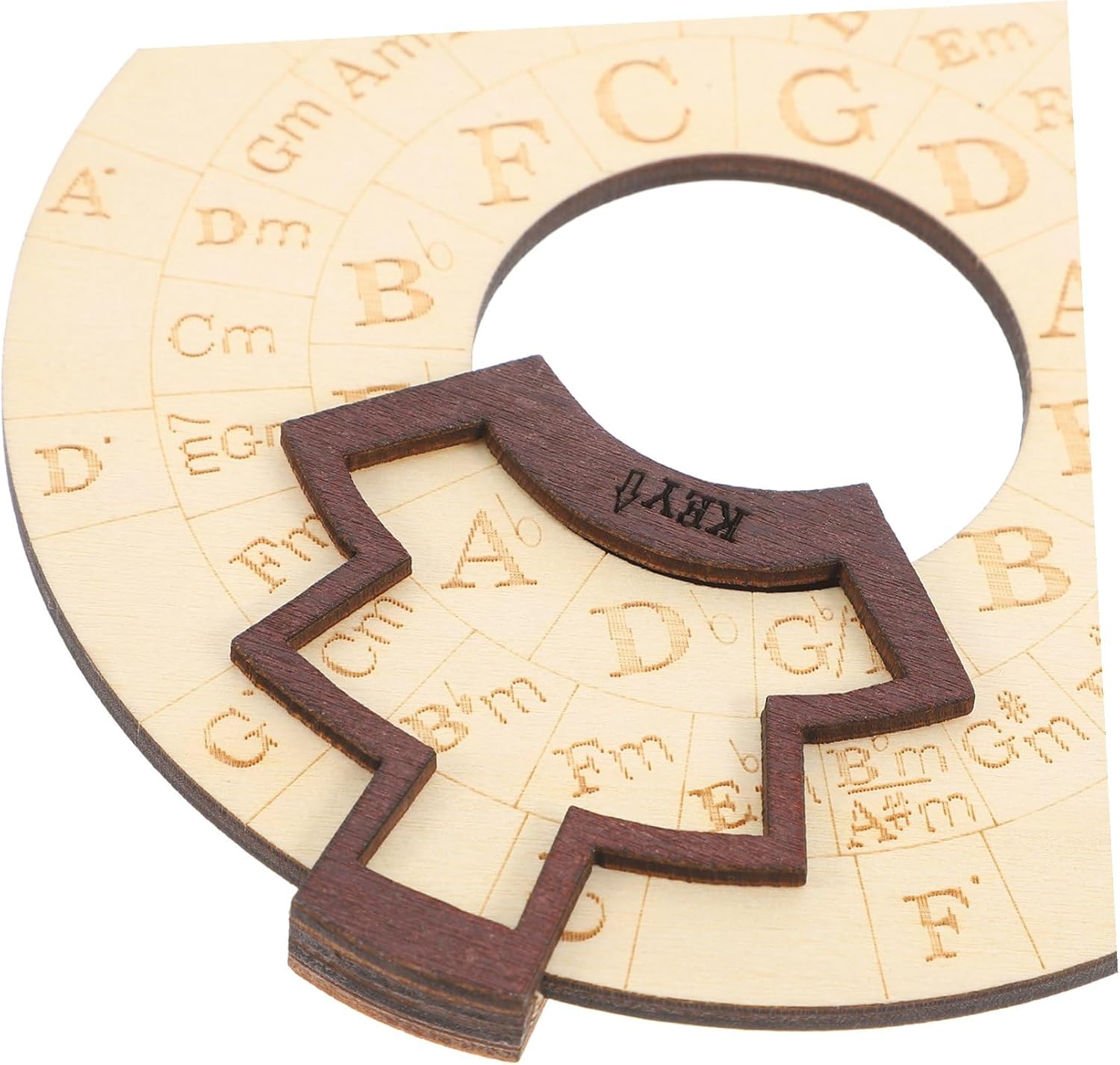 Wooden Melody Tool Wheel for Musicians, Creative Portable Music Accessory image 3
