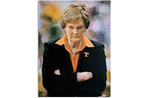 Pat Summitt Tennessee Volunteers NCAA Lady Vols Basketball Team Coach Art Print on Canvas