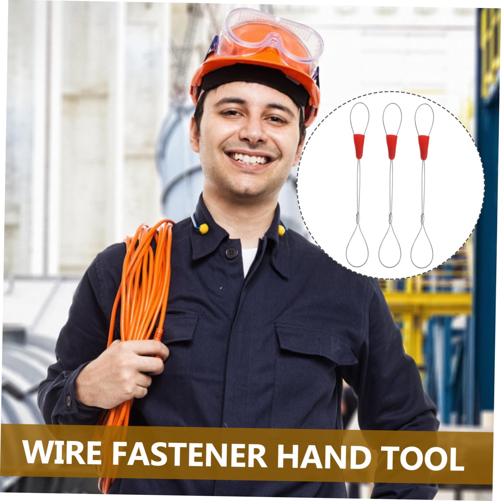 Tragbare Kabelzieher aus Stahl und Kunststoff mit Ergonomischem Design 5 Stück zum Einziehen und Befestigen von Drähten im Elektroinstallationsbereich