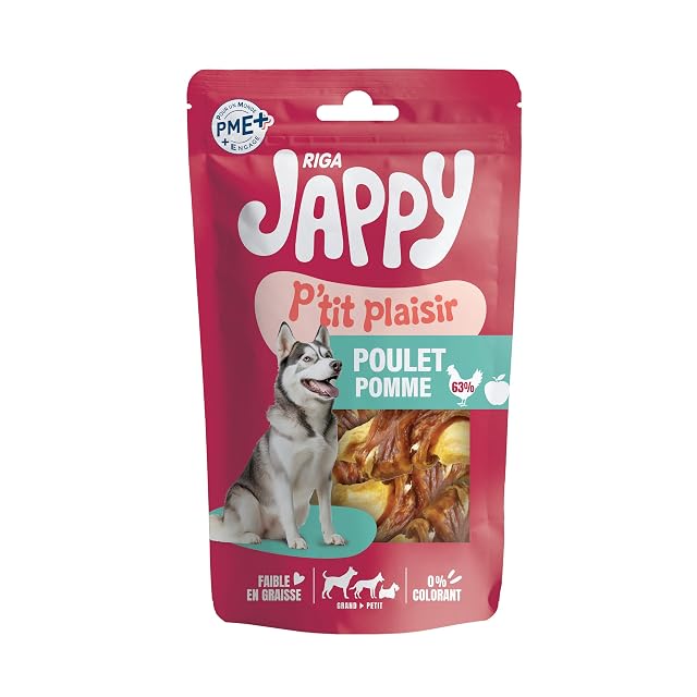 Riga - 4185 - Chick' OS Pomme - Croquetas para Perros de Manzana y Pollo, bolsita de 70 g