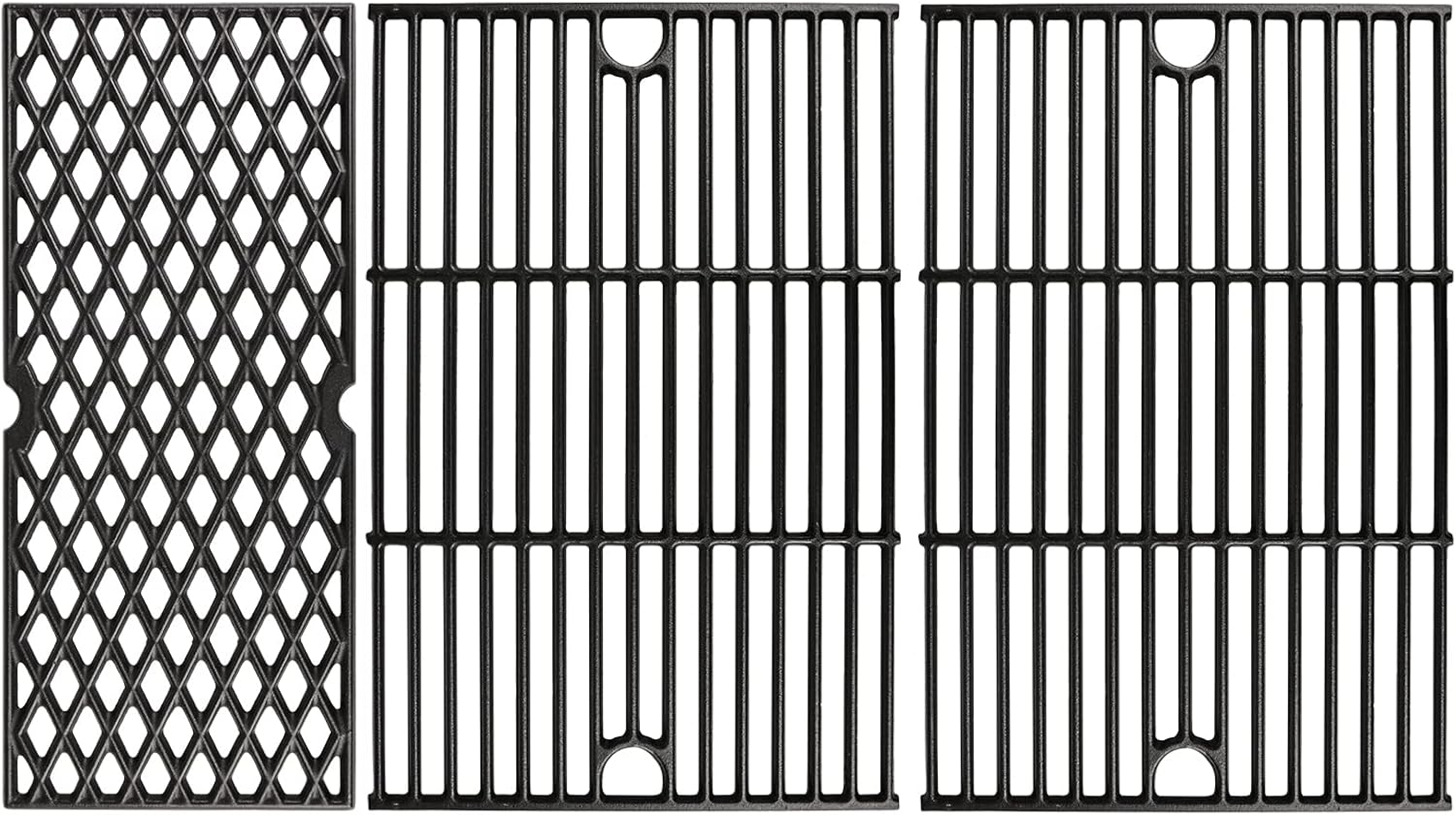 Utheer Cast Iron Grill Grate for Pit Boss 820 850 Series Grill, Pit Boss 820 Series Wood Pellet Grills, Fit Pro Series II 850 Wood Pellet Grill, Pit Boss Grill Replacement Parts, 2 Pack