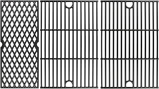 Utheer Cast Iron Cooking Grates for Pit boss Austin XL, Rancher XL, 1100pro Series, Traeger Pro Series 34, Traeger Texas Elite 34, Wood Pellet Smoker Grills Replacement Parts, 3 PCS