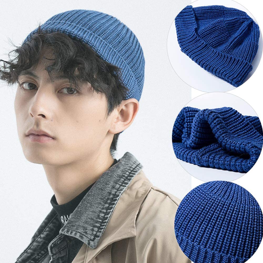 Amazon.co.jp: メンズニットキャップ ロールキャッフィッシャーマン