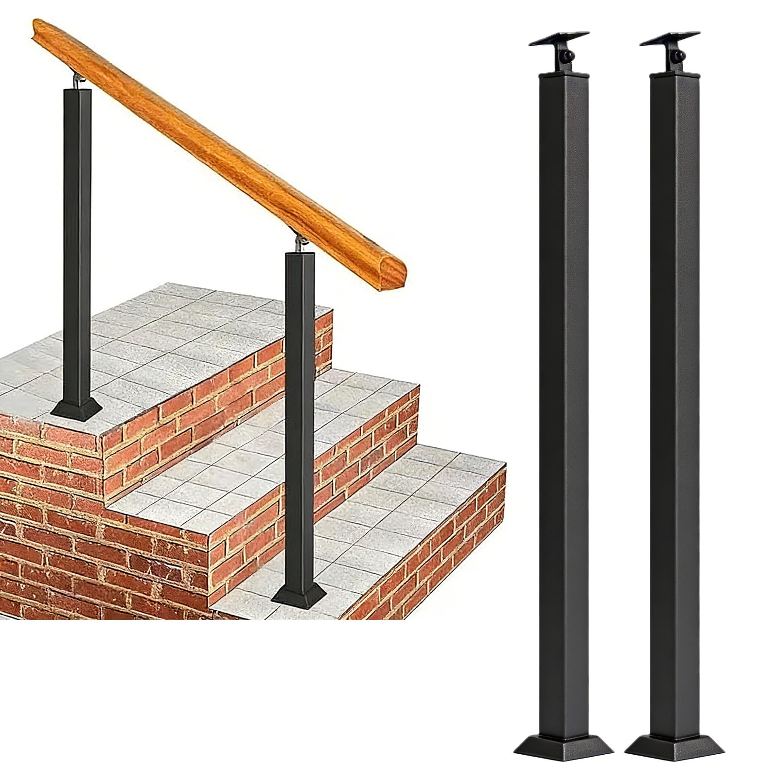 Rampe de sécurité extérieure pour escaliers éliminant les risques de glissade des aînés - 8
