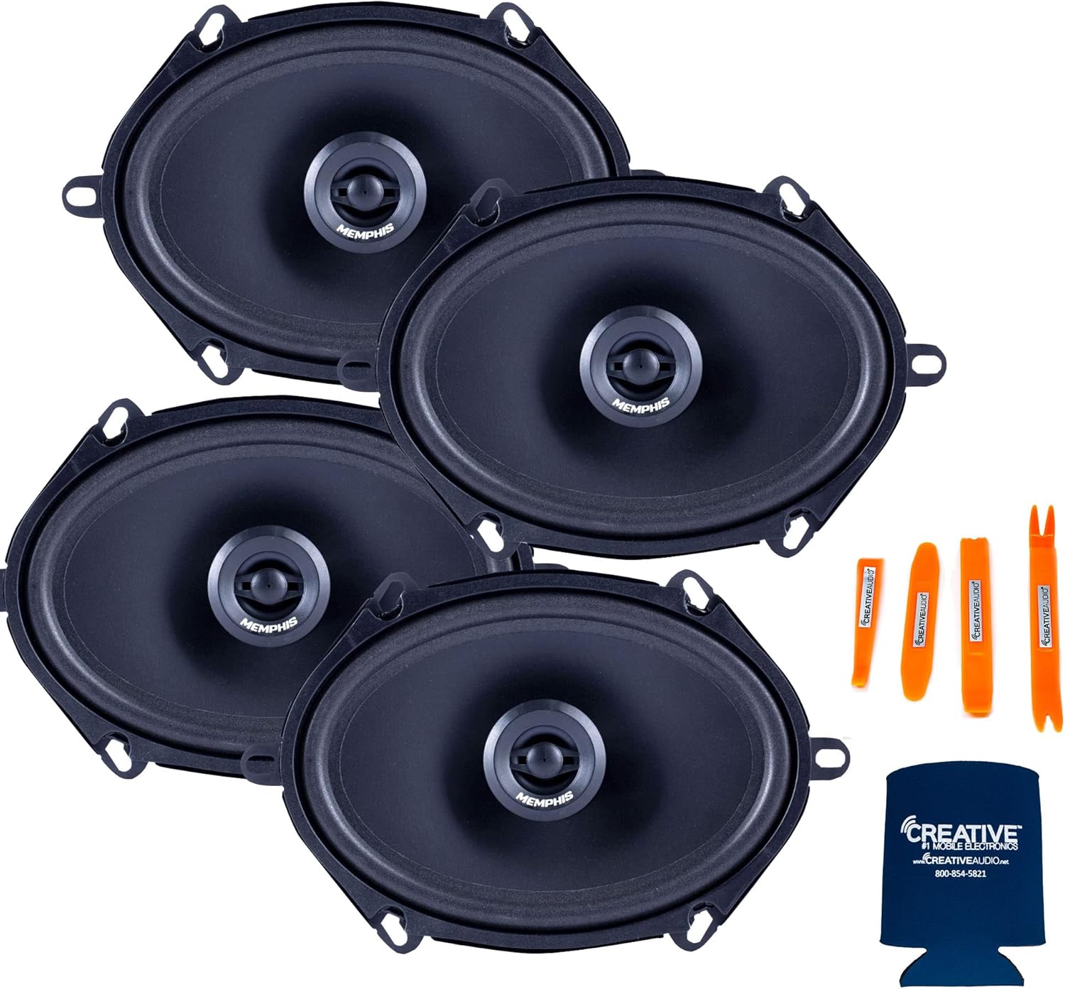Memphis Speaker Bundle: 2 Pairs of SRX572 Street Reference Series 5X7 Coaxial (2 Pairs)