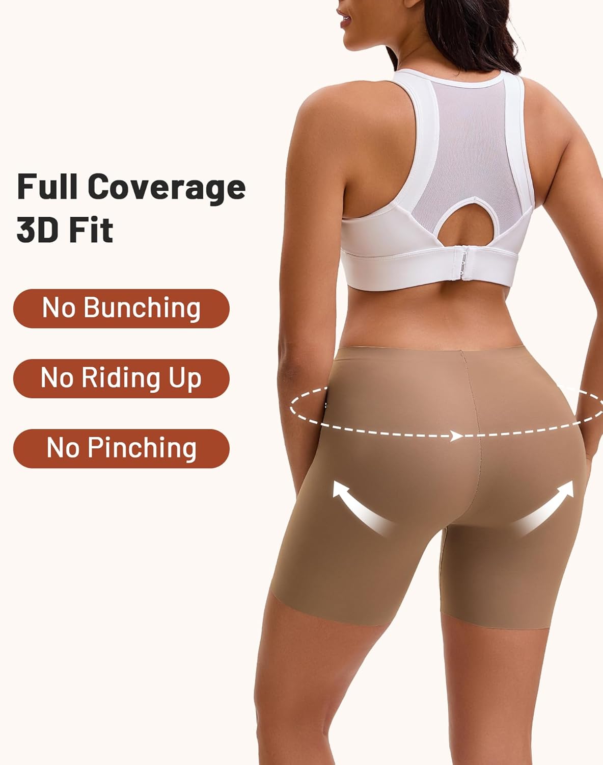 Women's Boyshorts Underwear High Waisted Seamless Boxer Briefs Panties 3-Pack - Image 4