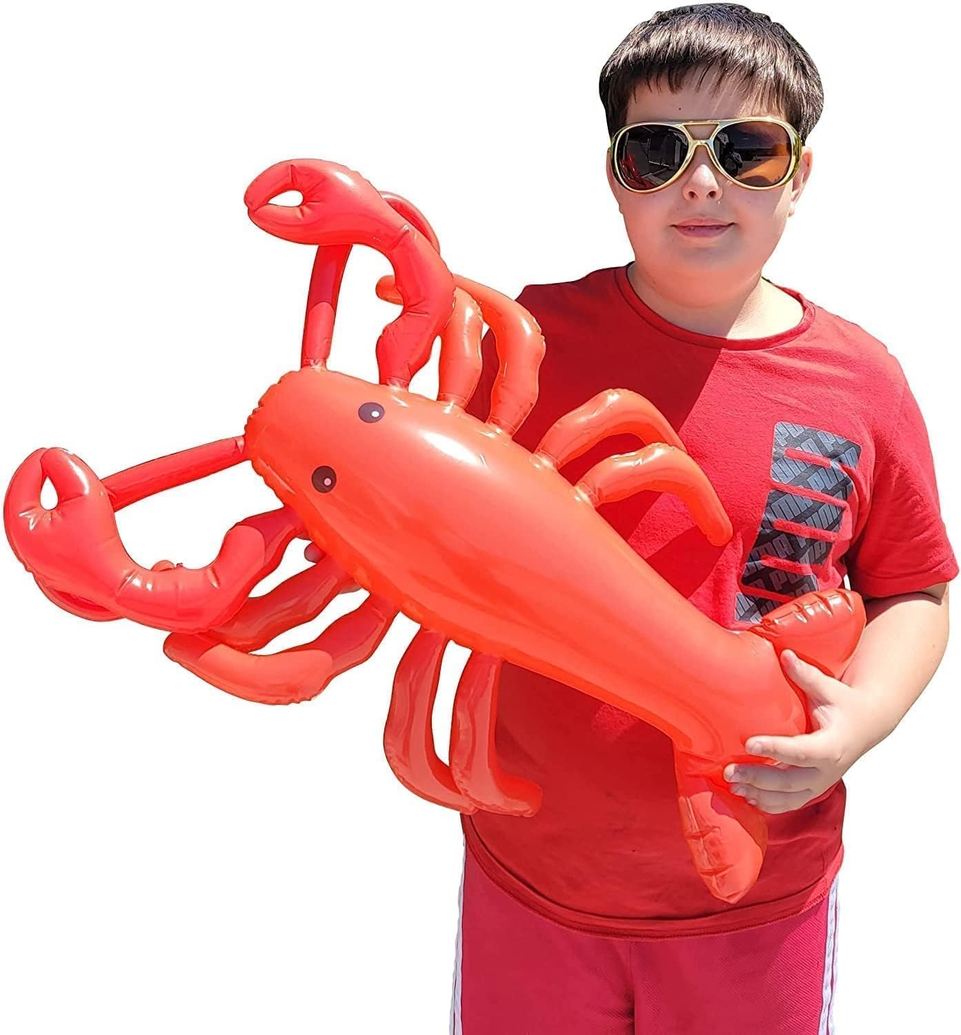 Large 20" RED Blow-up Inflatable Lobster Pool Toy Luau Nautical Clam Bake Beach Hawaii Key West Theme Party Decoration