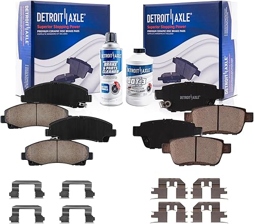 Miniatura 92 de Detroit Axle - Pastillas de freno traseras para Chevrolet Captiva Sport Equinox GMC Terrain Pontiac Torrent Saturn Vue XL-7, Pastillas de freno de
