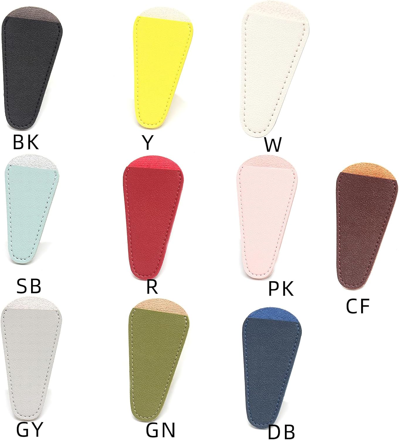 Scissors Sheath Leather Scissors Covers Protector Colorful Sewing Scissor Sheath Portable Eyebrow Trimming Beauty image 4