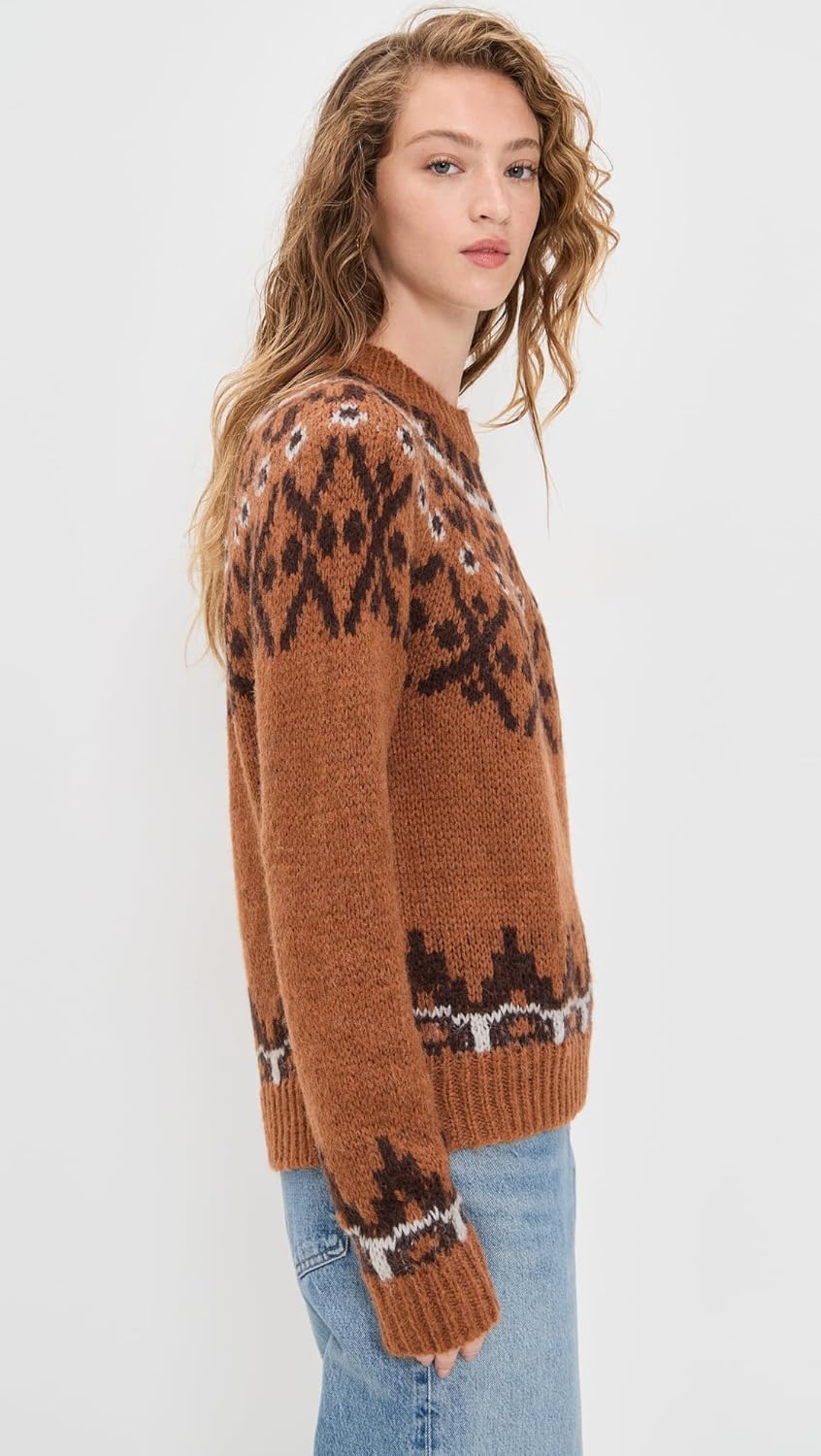 MOON RIVER Women's Isle Hairy Pullover Sweater - Image 4