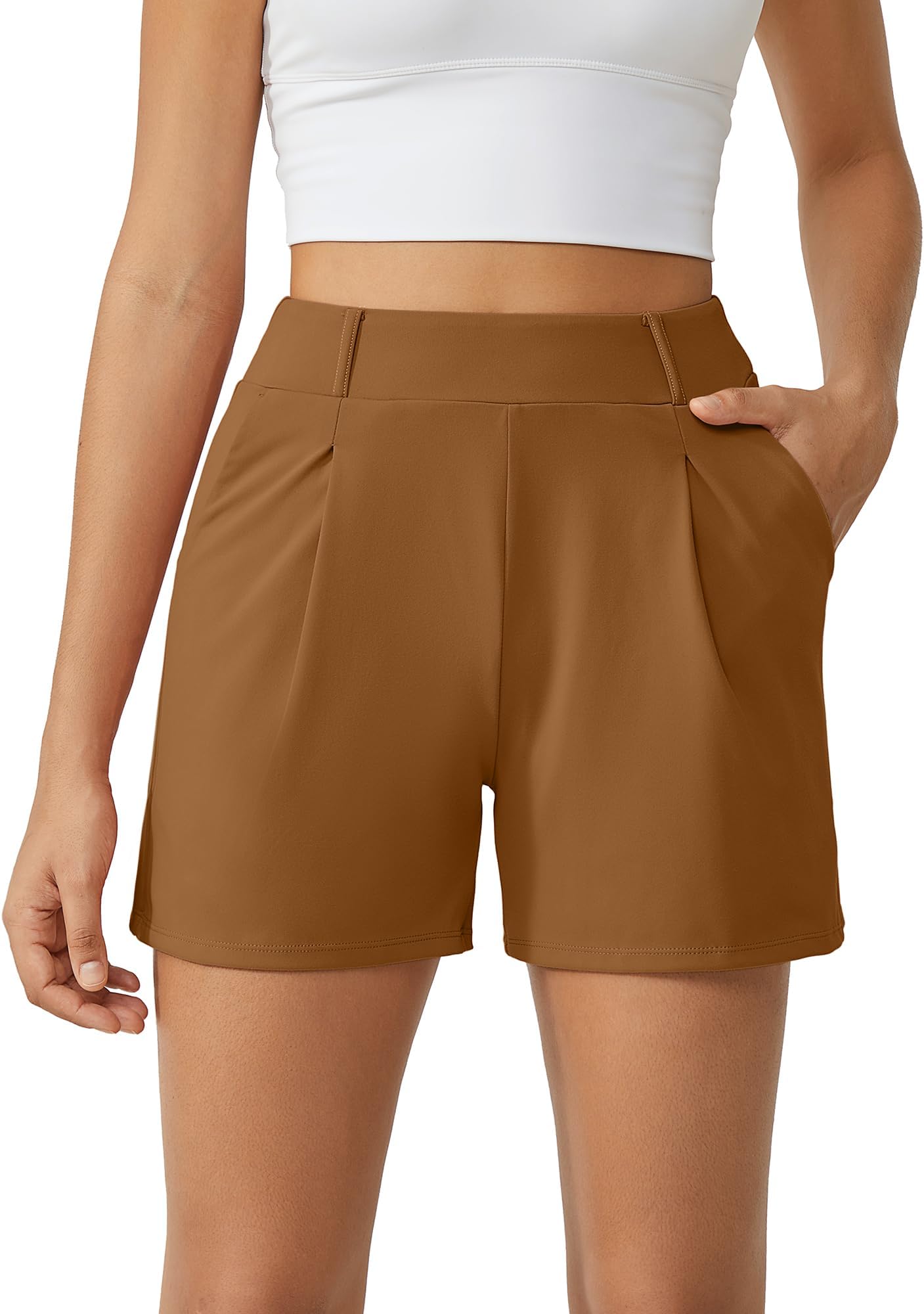 G4Free Shorts for Women Trendy High Waisted Casual Summer Shorts 2024 Athletic Shorts with Pockets