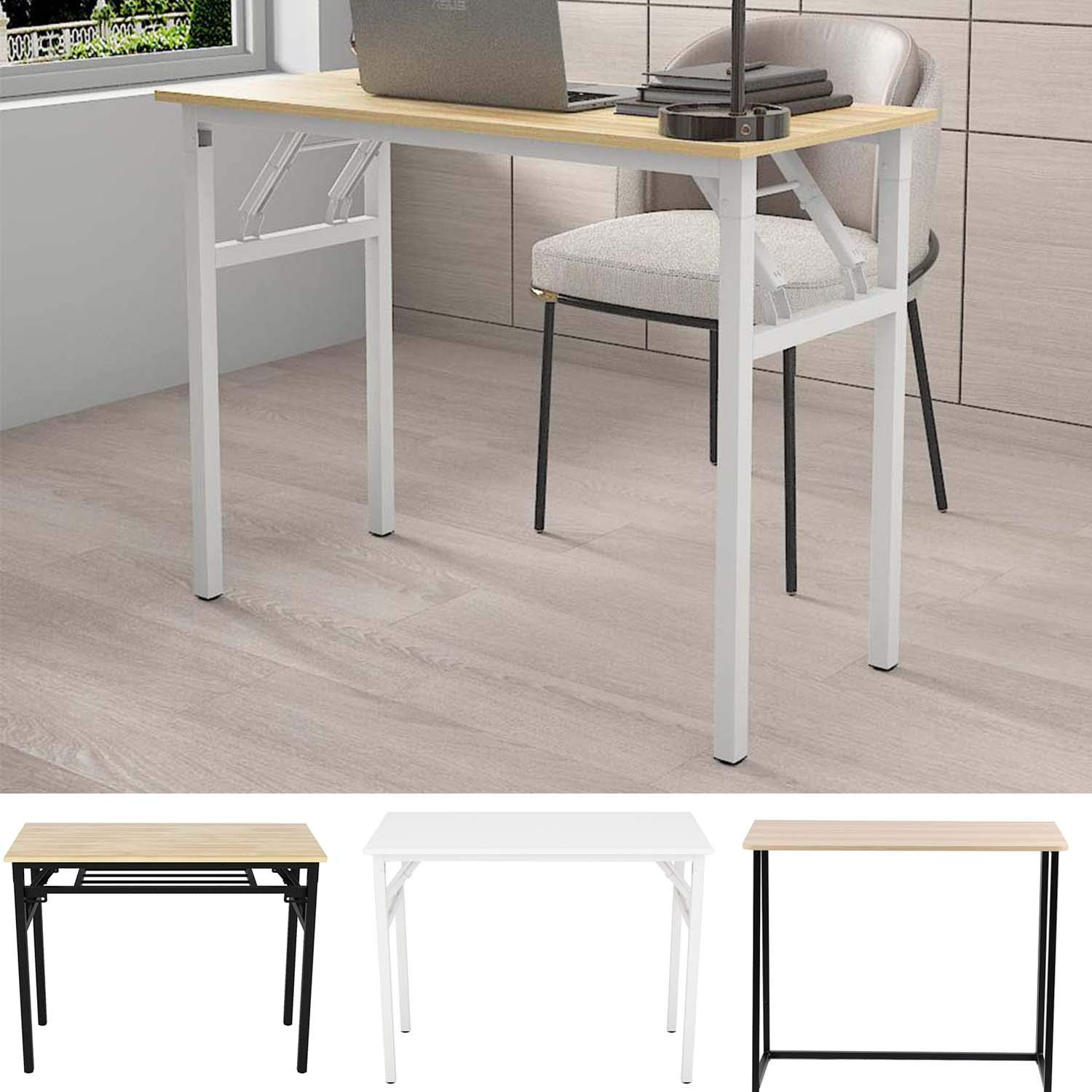 Hironpal Folding Computer Desk Home Office Table Foldable Study Table