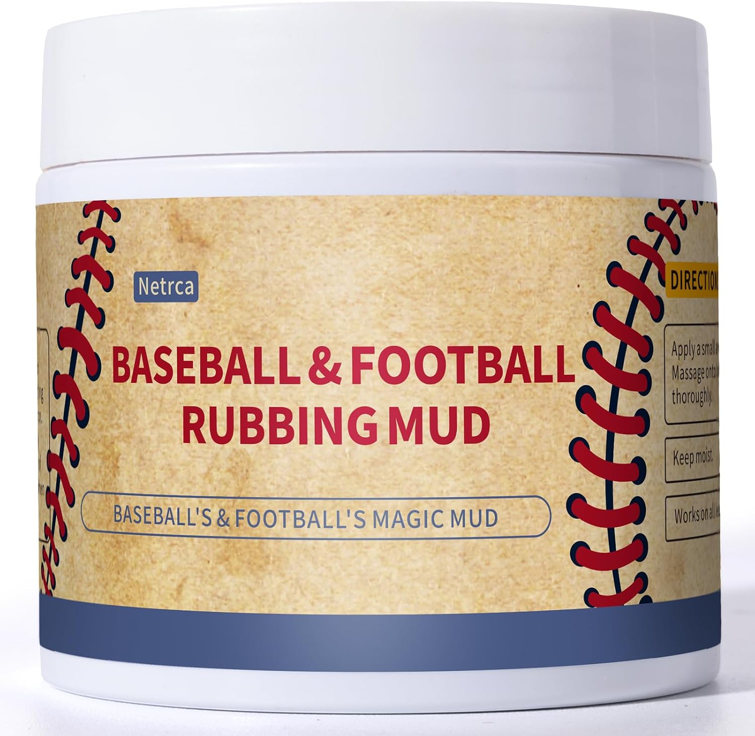 Baseball Mud, Football Rubbing Mud for Breaking in & Darkening Leather & Enhanced Grip, Take the Shine Off New Balls, Football Mud Original Formula for Game-Ready Leather & Synthetic Balls