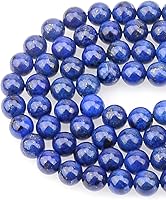 Vista 11 de Cuentas sueltas de 0.315 pulgadas/8mm de piedra natural redonda para hacer joyas con cordón elástico