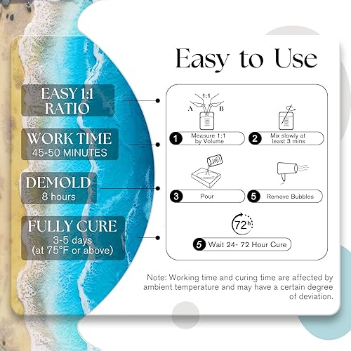 Miniatura 5 de UncleResin Kit de resina epoxi de 2 galones, fundición de baja viscosidad transparente 11, sin burbujas, para mesa de río, madera, preservación de