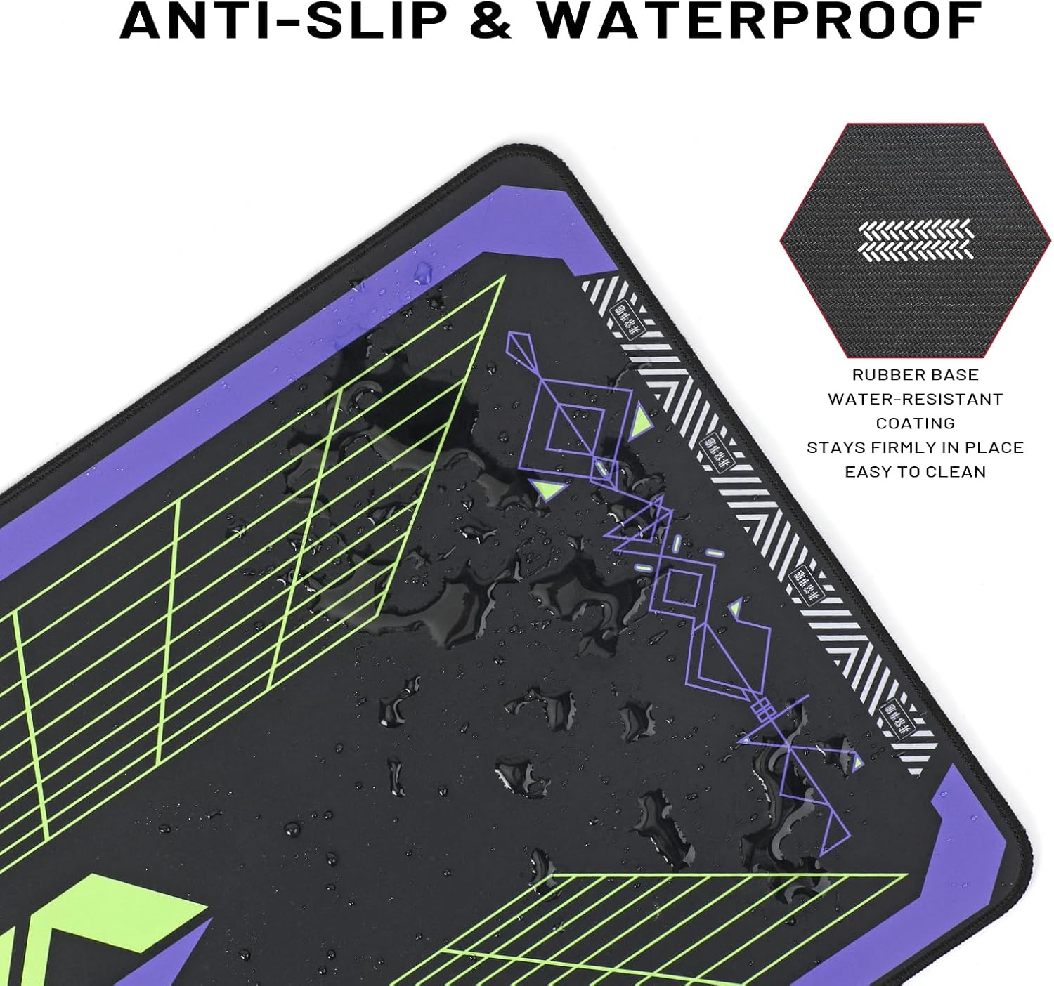 Neon Genesis Evangelion 35.4" x 15.7" Large Gaming Mouse Pad image 5