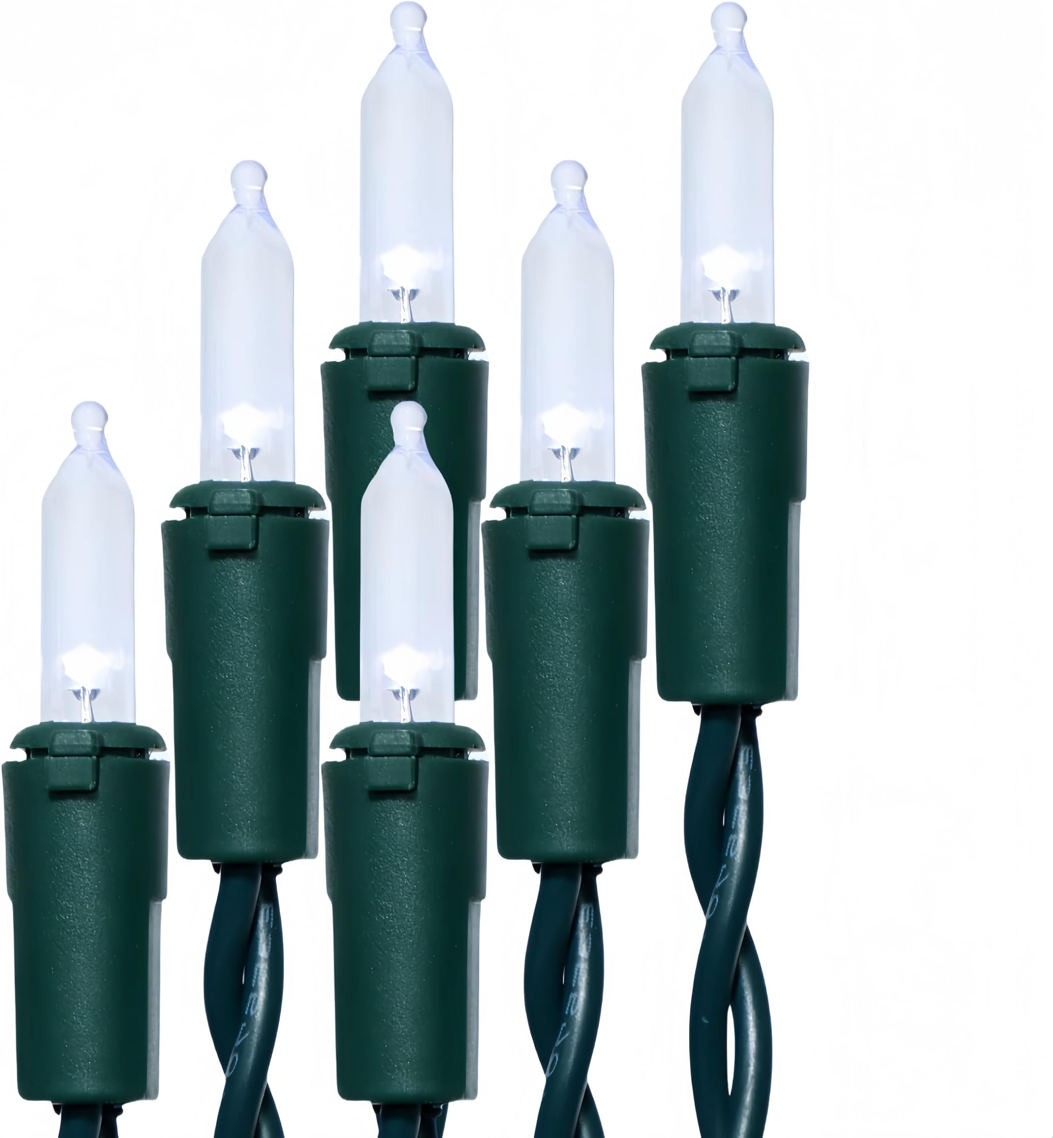 200 LED Cool White Christmas Lights, UL Certified and Commercial Green Wire String Lights 66ft, for Indoor and Outdoor Winter, Wedding, Garden, Patio.