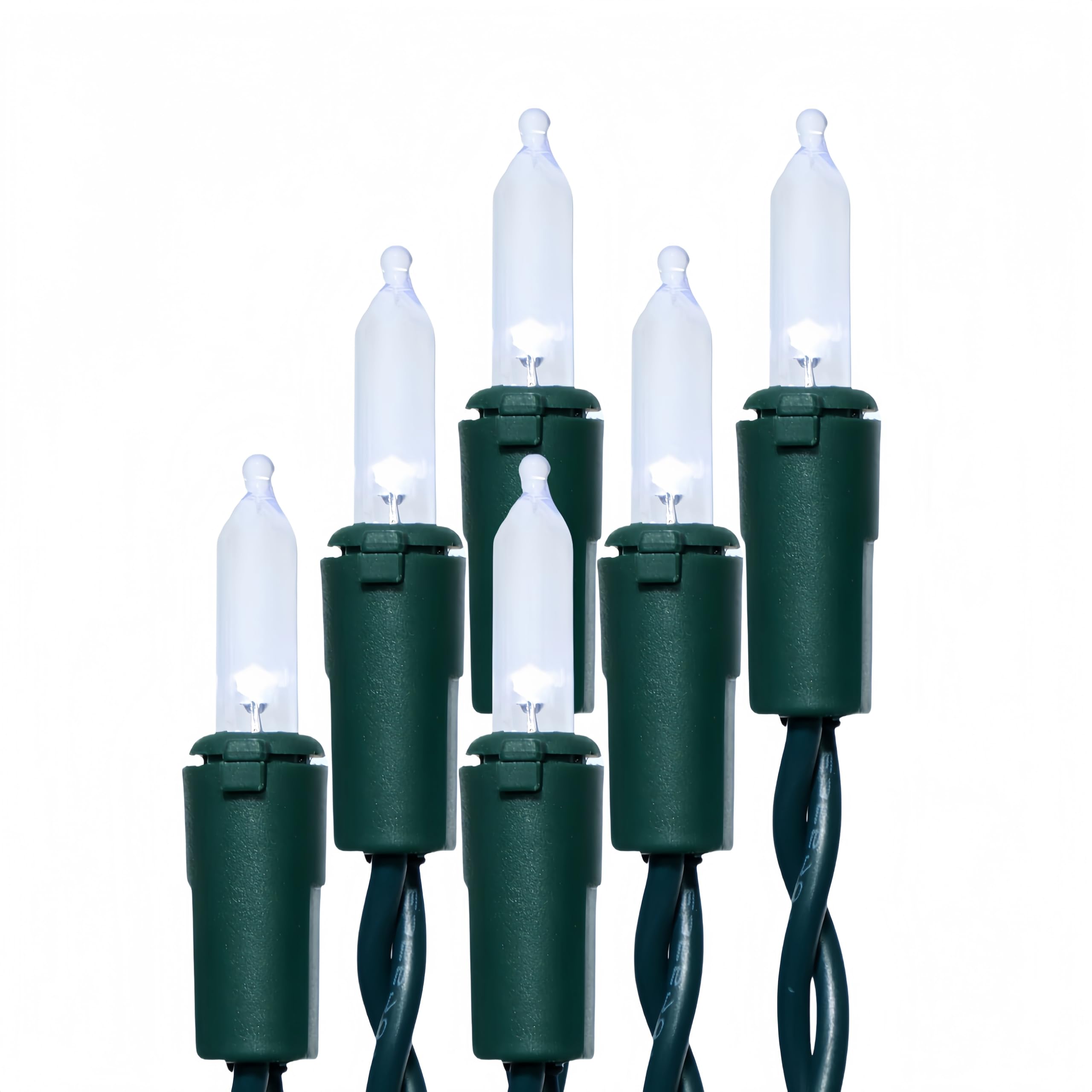 200 LED Cool White Christmas Lights, UL Certified and Commercial Green Wire String Lights 66ft, for Indoor and Outdoor Winter, Wedding, Garden, Patio.