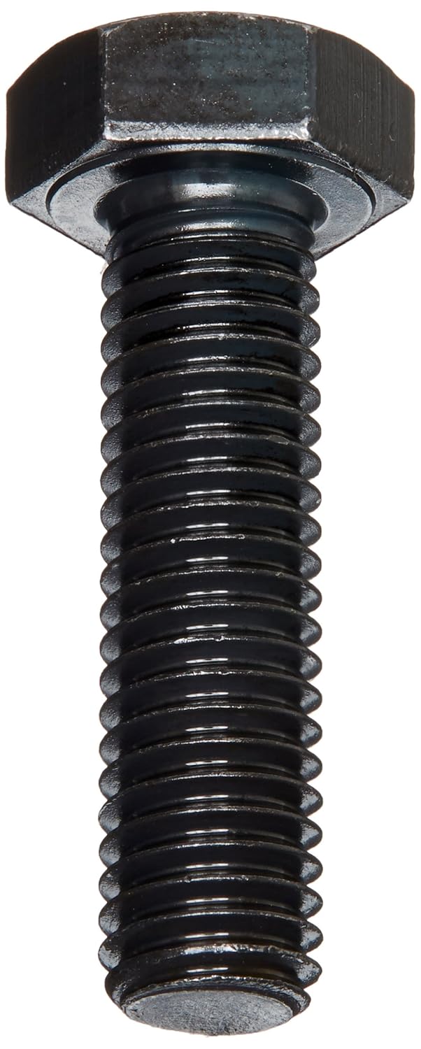 Class 8.8 Steel Cap Screw, Plain Finish, Hex Head, External Hex Drive, Meets DIN 933/ISO 898, 20mm Length, Fully Threaded, M8-1.25 Metric Coarse Threads (Pack of 100)