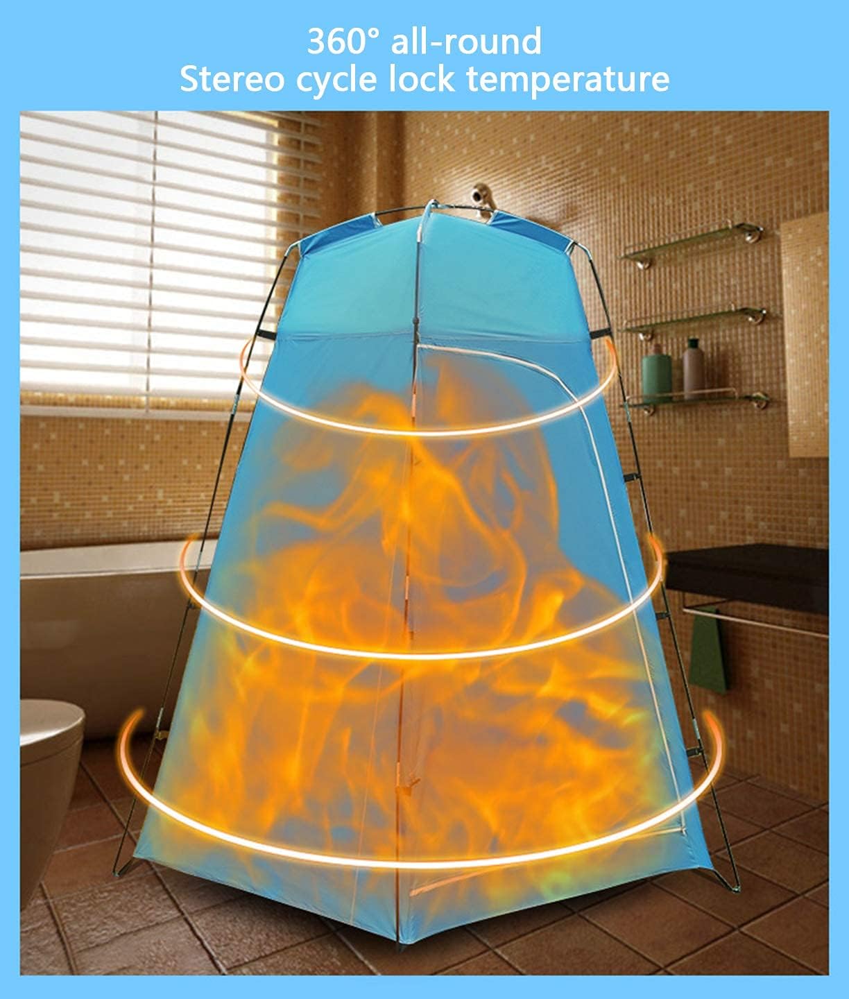 Shower Privacy Toilet Tent Changing Room Privacy Tent–Instant Portable Outdoor Shower Tent, Camp Toilet, Rain Shelter for Camping & Beach