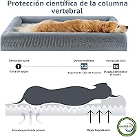 Vista 4 de WNPETHOME Cama extragrande XL para perro, sofá lavable para perro con funda impermeable extraíble, sofá cama grande ortopédica para mascotas