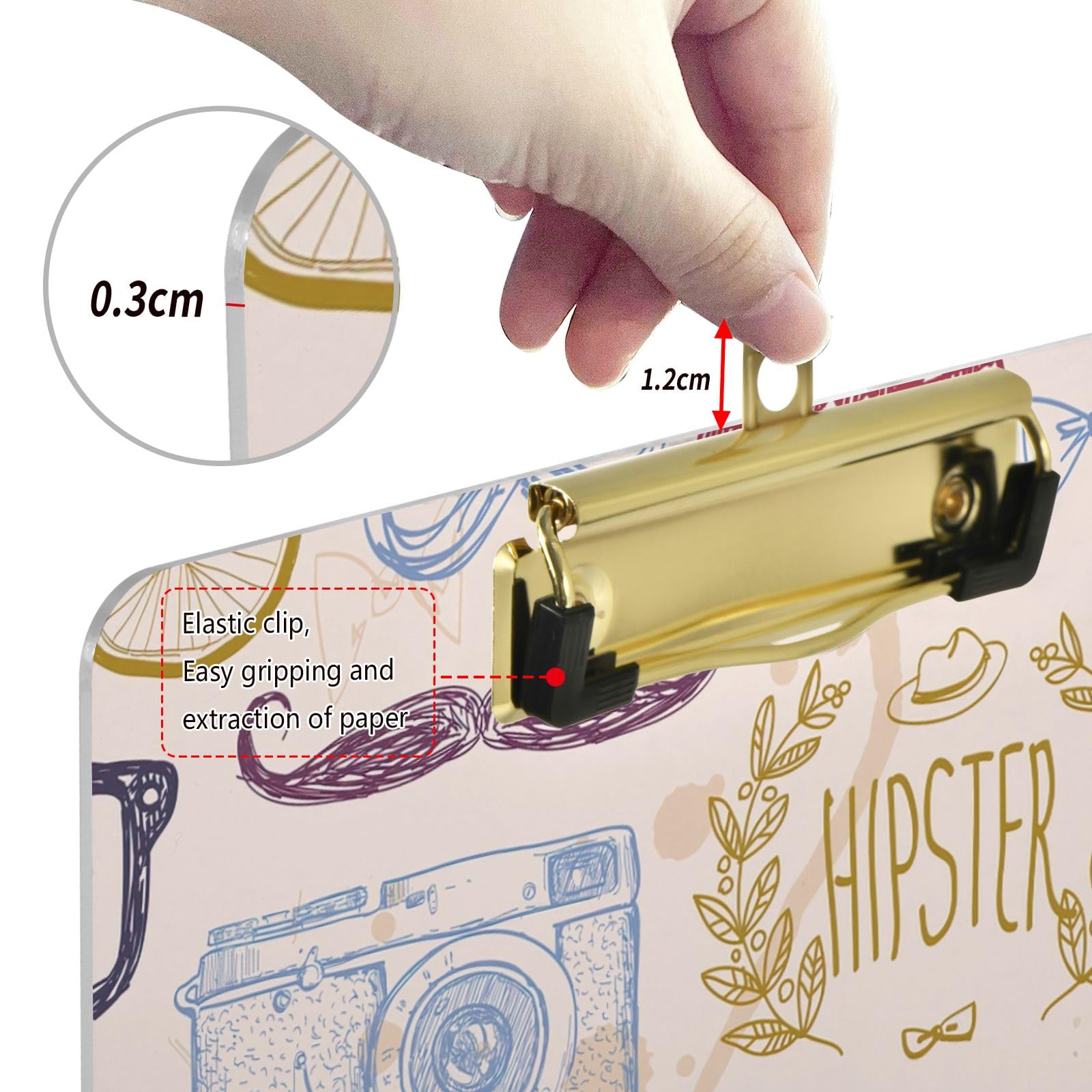 Porte-bloc En Acrylique - Petit Porte-bloc - Format A4 - Avec