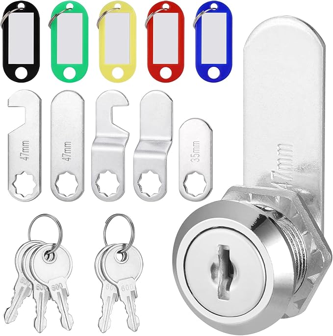 Hejo 16mm Security Mailbox Lock, Cam Lock Comes with 5 Different Lock