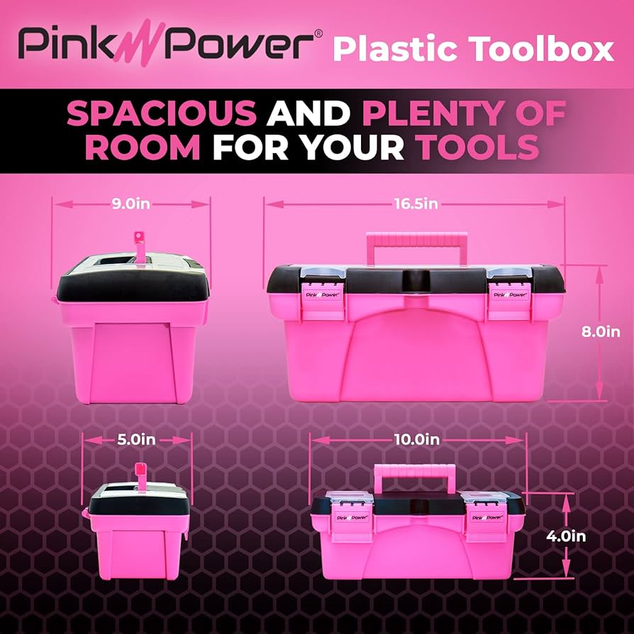 ピンク ツールボックス 【限定】 Amazon.com: Pink Power Pink Tool Box for Women - Sewing, Art