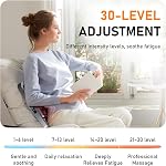 16 Head Massage Gun Deep Tissue Massager, Portable Back Massager with 3 Modes & 30 Intensities, 16-Head Wide Coverage, 22800rpm/min, 50kg Deep Pressure, for Neck, Back, Shoulders, Legs (Light Gray)