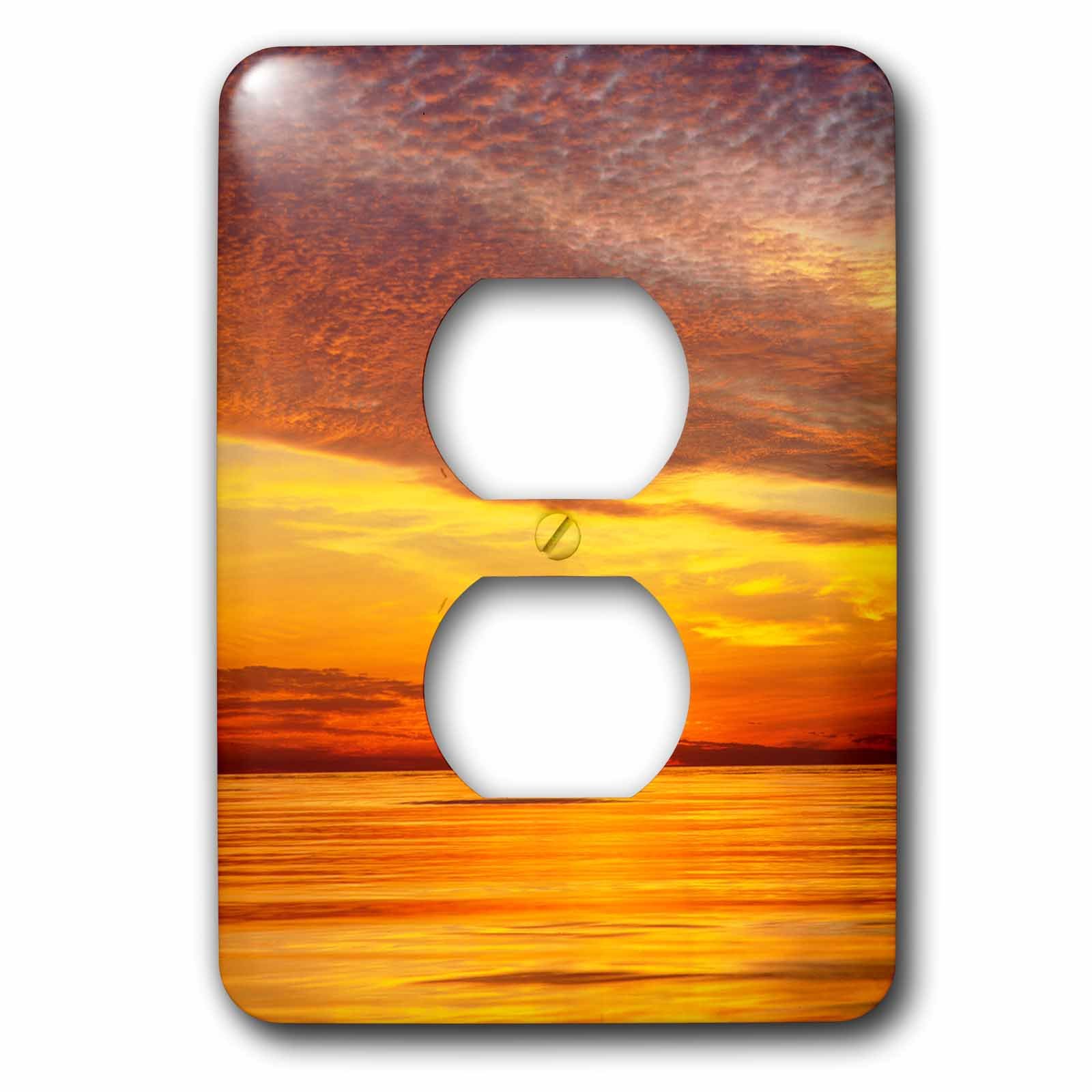 Coucher de soleil de San Diego plaque de prise double pour deco salon