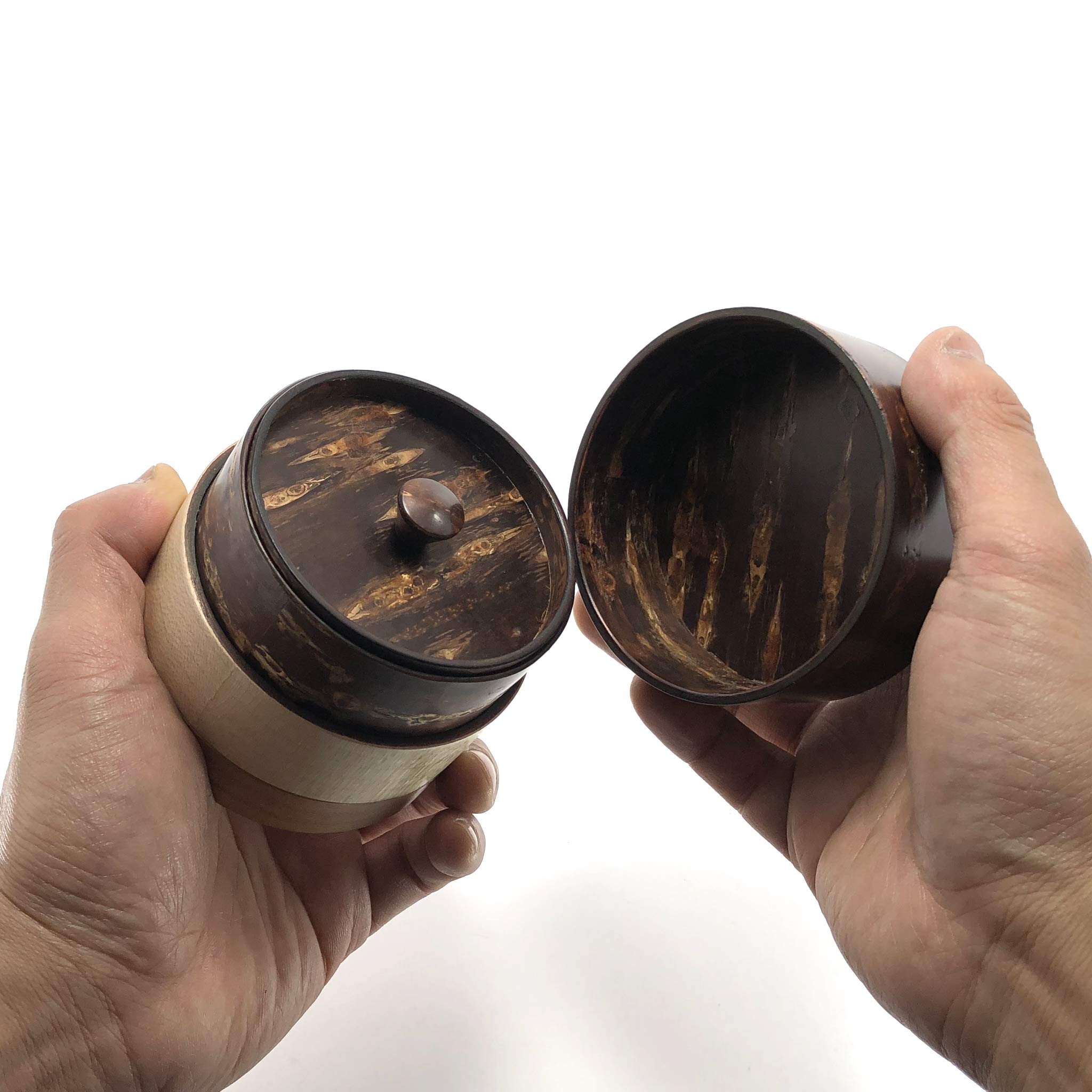 Amazon｜藤木伝四郎商店 輪筒3色 茶筒 無地皮 37241 直径8.2cm、高さ