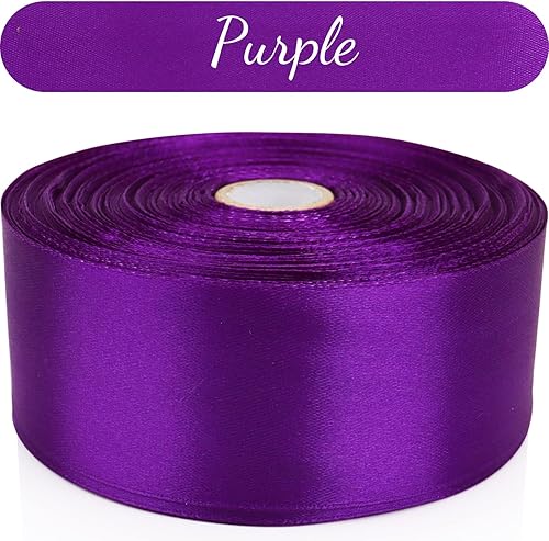 Miniatura 230 de Cinta de oro rosa de 1-1/2 pulgadas, para envolver regalos, 50 yardas, corona de fiesta de boda, costura, accesorios para el cabello, decoración