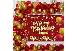 Red and Gold Birthday Decorations Set: The Ultimate Party Essential for Unforgettable Celebrations
