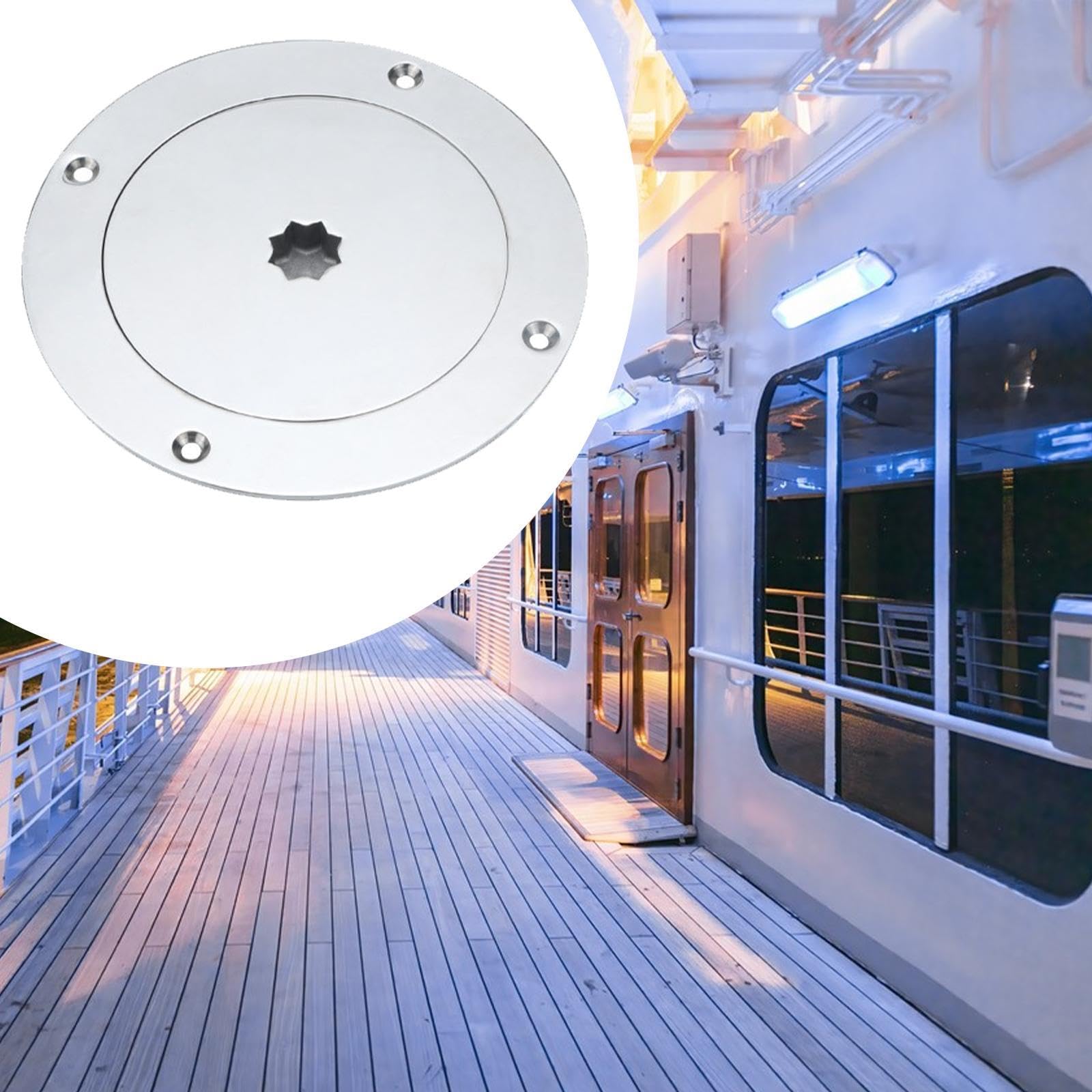 Fenteer Piatto di Barca Dealla per Leggi Pesanti a Prova di Installazione di Ispezione Rotonda