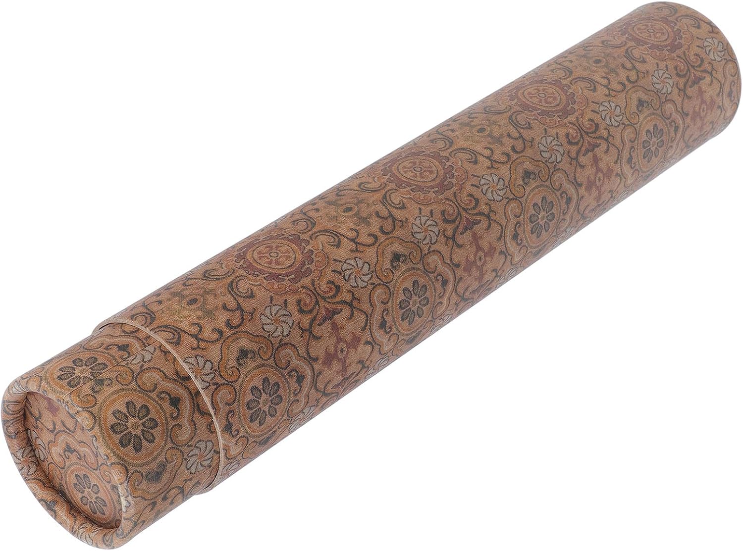 PRETYZOOM Telescoping Calligraphy Roll Storage Tube with Rustic Design, 35cm Extended Length, 6cm Diameter, Art Poster Carrier for Scrolls and Paintings, Reusable Painting Storage Box