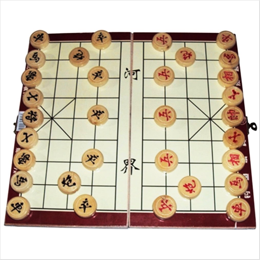 Amazon.co.jp: 中国将棋 シャンチー 象棋 折りたたみ駒収納木製版 規格