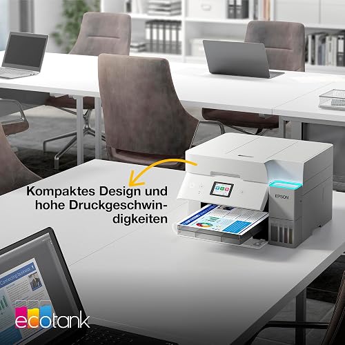 Epson EcoTank ET-4956 Stampante con Serbatoi D’inchiostro | Home Office | Wi-Fi Ed Ethernet | A4 | Stampa, Copia, Scansione, Fax Fronte/Retro | Touch-screen 6.1 cm | ADF | 3 Anni D'Inchiostro Inclusi - 11