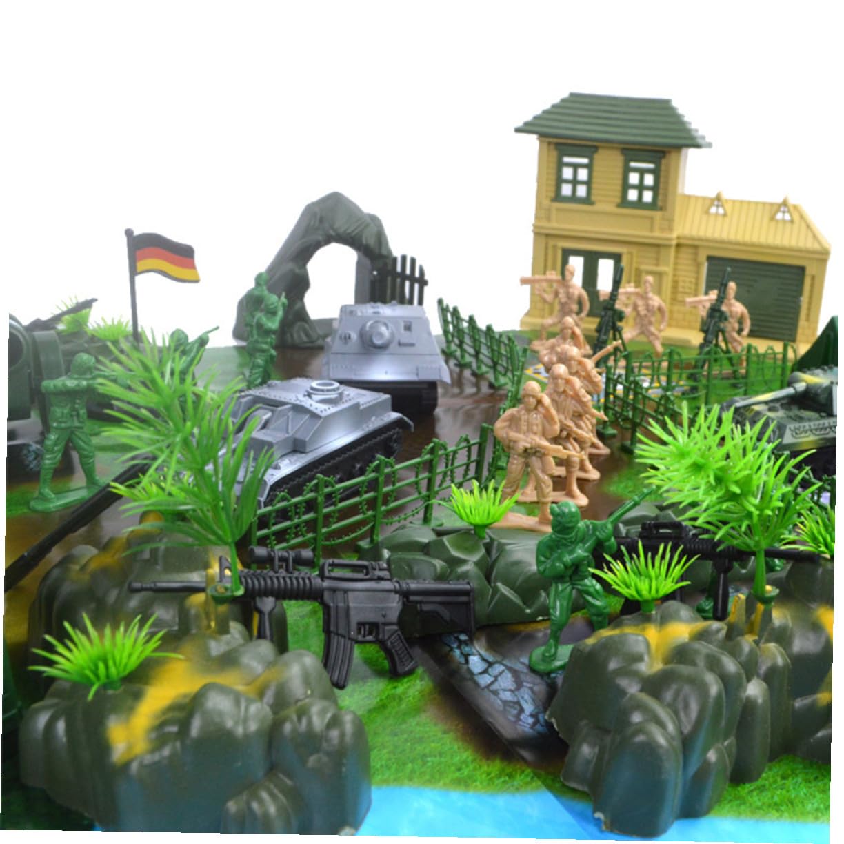 130 Piezas Soldados de Juguete Militares para Mesa de Arena Figuras Duraderas y Detalladas para Juego de Simulación y Coleccionistas